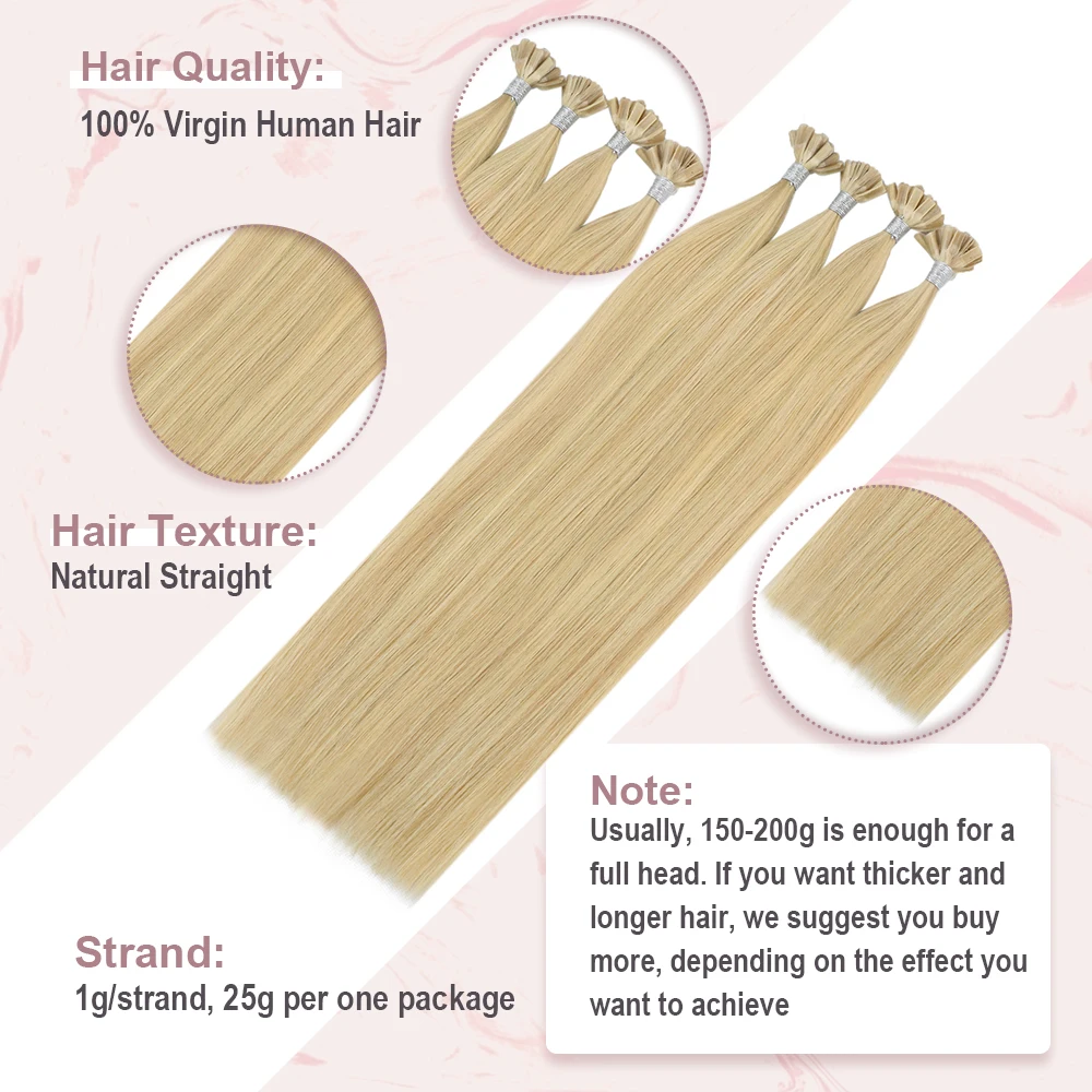 Hair Extensions Ugeat U Tip Hair Extensions Human Hair 14-22