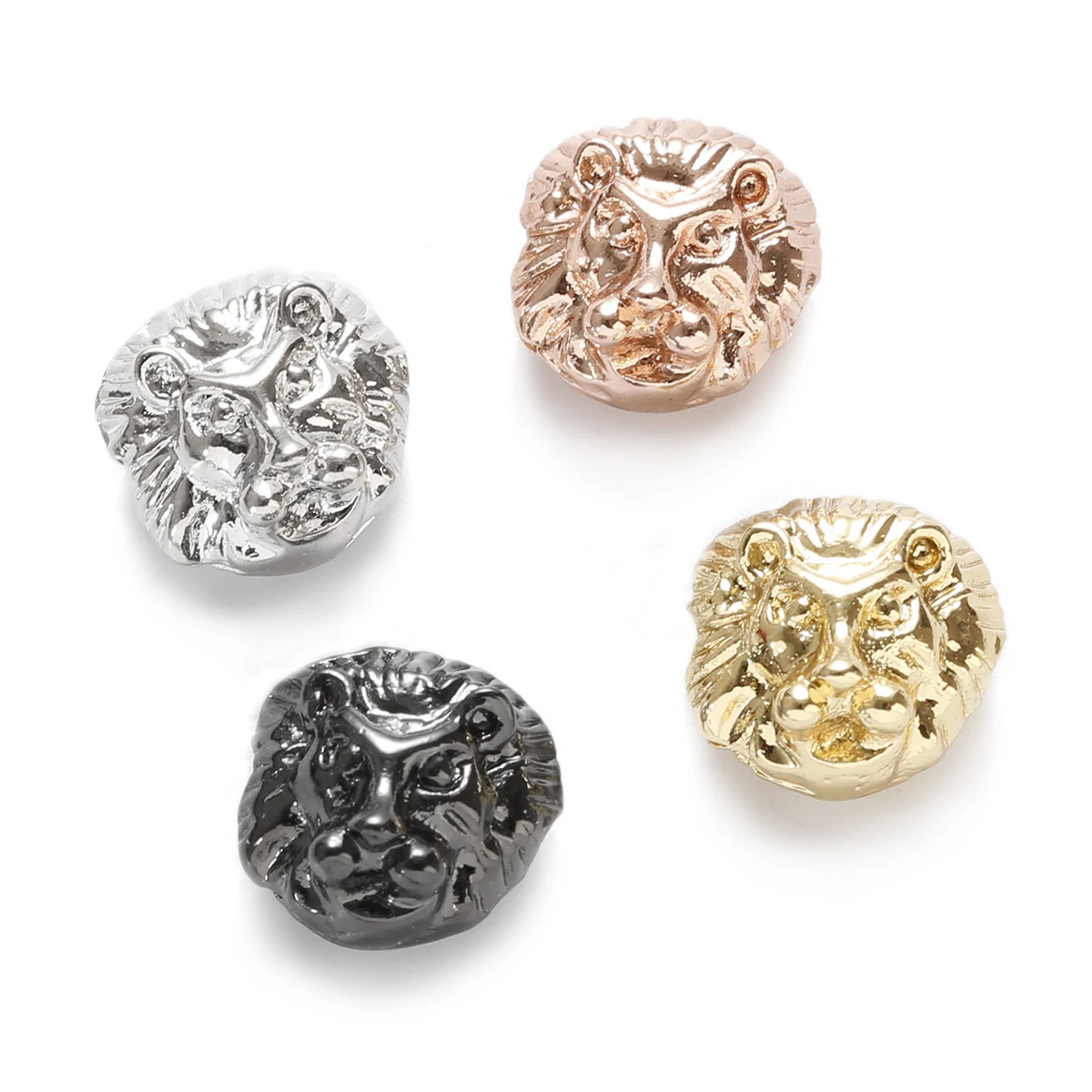 

Hot Selling Trendy Leapard Head Cooper Beads DIY For Making Bracelet Necklace Jewelry Accessories Never Fade Anti-allergic