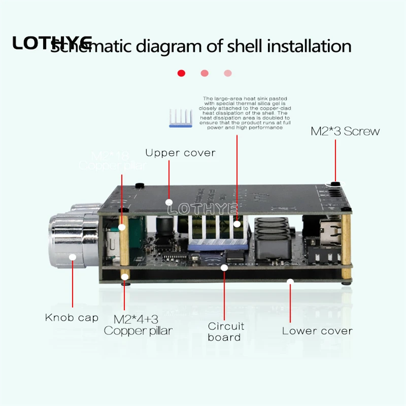 100w+100w 블루투스 5.0 파워 오디오 앰프 보드 TPA3116D2 앰프 스테레오 고음 및 저음 조정 홈 시어터