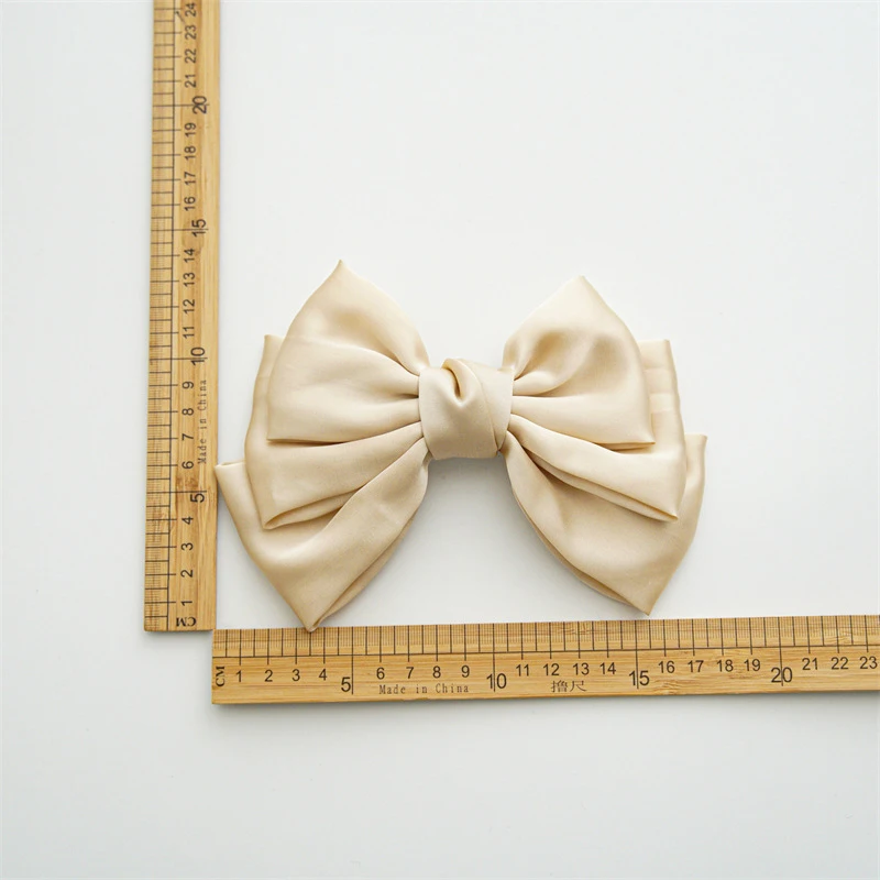 New Ribbon Hairgrips Big Large Bow Hairpin For Women Girls Satin Trendy Ladies Hair Clip New Cute Barrette Hair Accessories