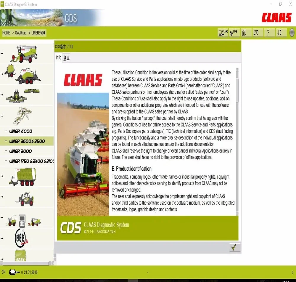 DIAGNOSTIC KIT (CANUSB) For Claas (4 CAN, Wi-Fi) 4