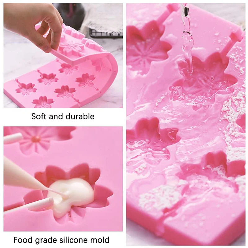 Combo 2 pack molds Small & Large Dinosaur Silicone Cake Candy Ice Cube  Chocolate