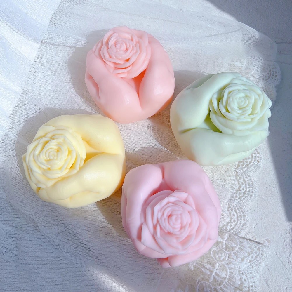 Rose In Hand Candle Mold Valentine's Day Gift idea Rose Floral