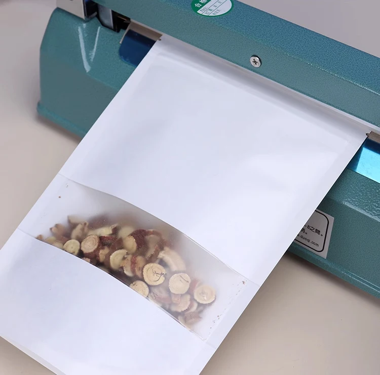 Custom Resealable Ziplock Food Pouches with Clear Window – Stand-Up Doypack Bags for Sn... - SKU RFP16383 - UGI Packaging