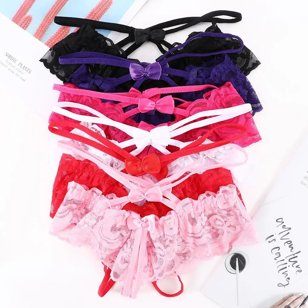 

Bandage Lace Sexy Underwear Erotic Lingerie Panties Thongs