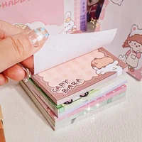 50 Sheets Student Cartoon Posted It Paper Capybara Panda Memo Sticky Notes Stationery Stickers Notebook Planner Message Sticker 1