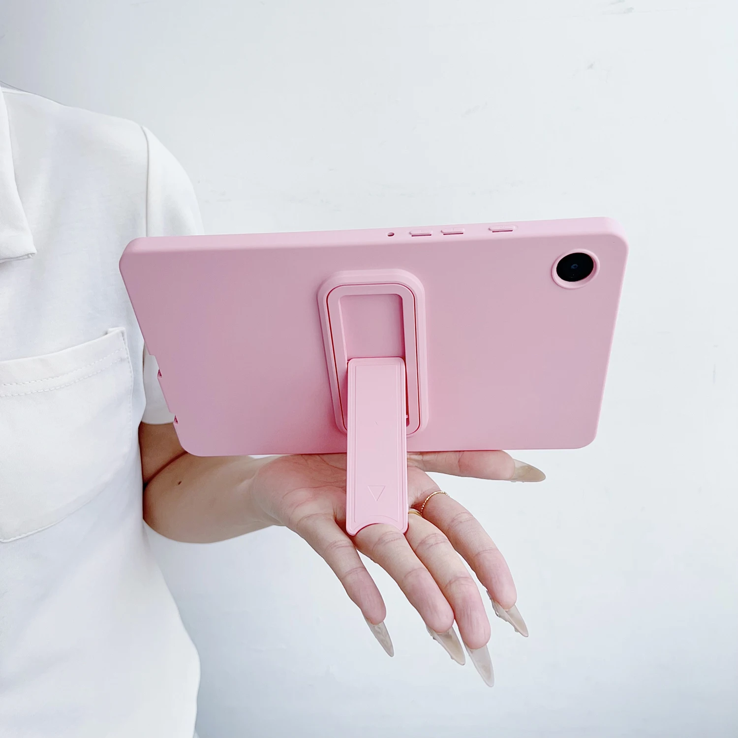 Universal Soft Silicone Kickstand Tablet Case with Holder