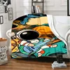 Explore the Universe Planet Soft Plush Blanket Flannel Cover Blanket Suitable for Living Room, Bedroom, Sofa, Picnic Cover 5