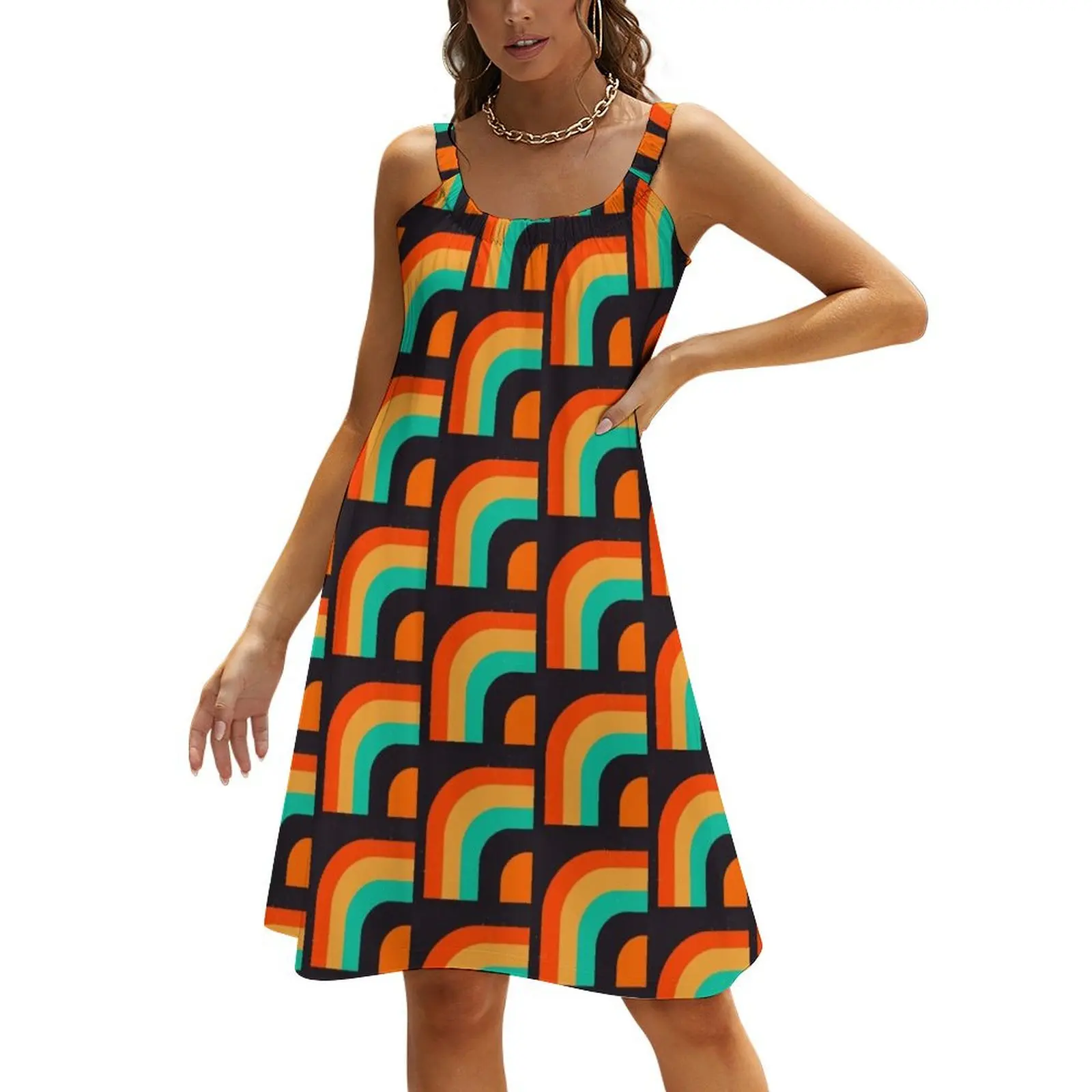 

I’m living in the 70’s Beach Sling Skirt evening dresses luxury 2024 women clothes Women's dress