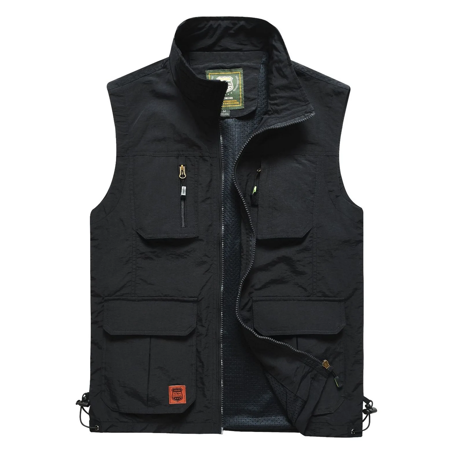 Embroidered Vest Sleeveless Jacket Coat Summer For Men Men's Pockets Camping Tactical Military Work Fishing Hunting Padded Mesh