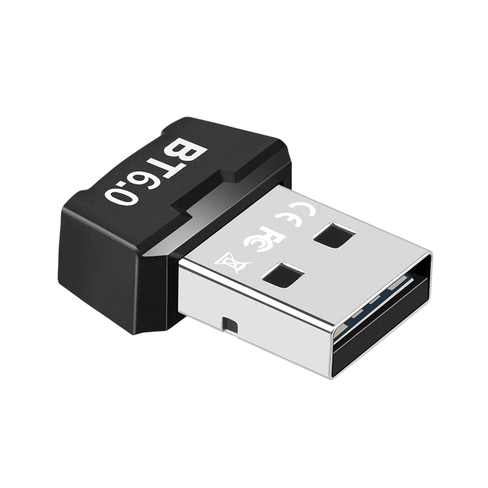 BT 6.0 어댑터 무선 BT 송수신기 플러그 앤 플레이 무선 동글 (PC 마우스, 키보드, 헤드폰, 스피커용)