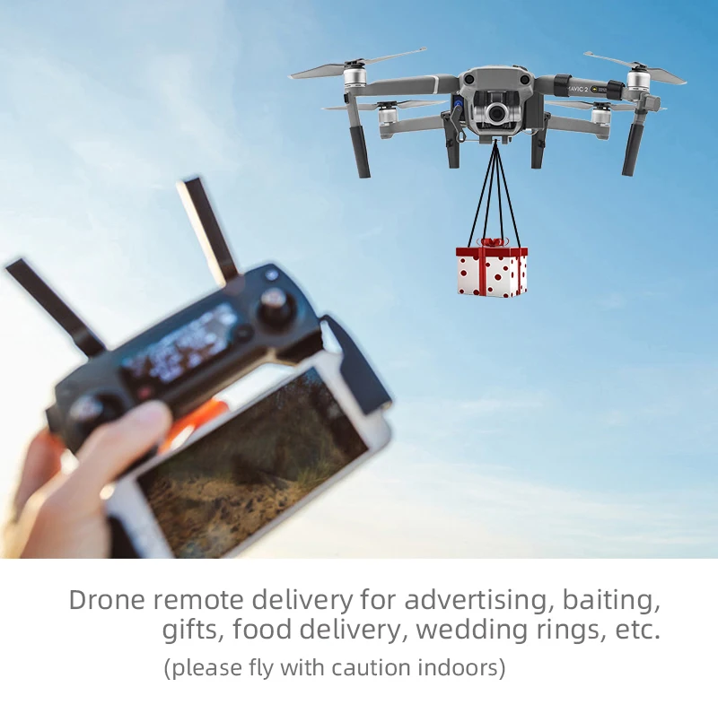 Description Picture 4 of itemBRDRC Thrower System For DJI Mavic 2 Pro/DJI Mavic 2 Zoom Fishing Bait Wedding Ring Gift Deliver Life Rescue Thrower Accessories