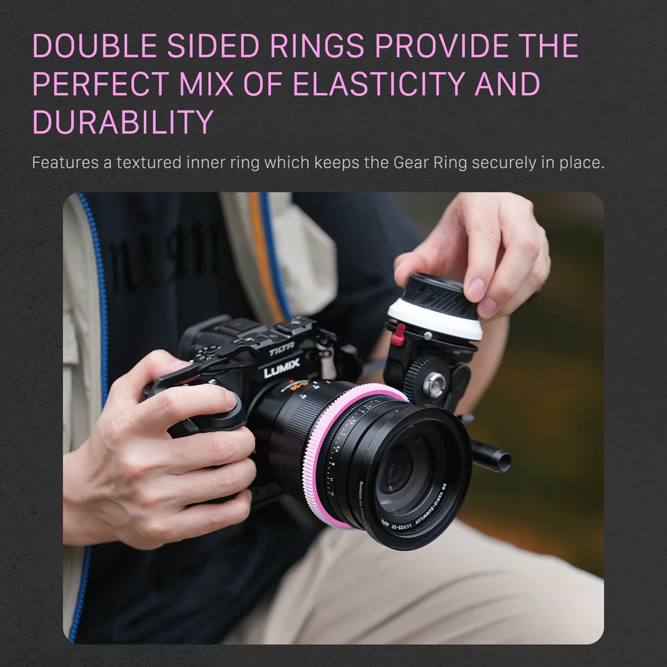 Tilta Seamless Focus Gear Ring , 360° Seamless Rotation Silent Für Tilta Mini Follow Focus Nucleus Nano DSLR 0.8 Mod Standard Gear Kameraobjektiv Zubehör TA-FGR-SET8