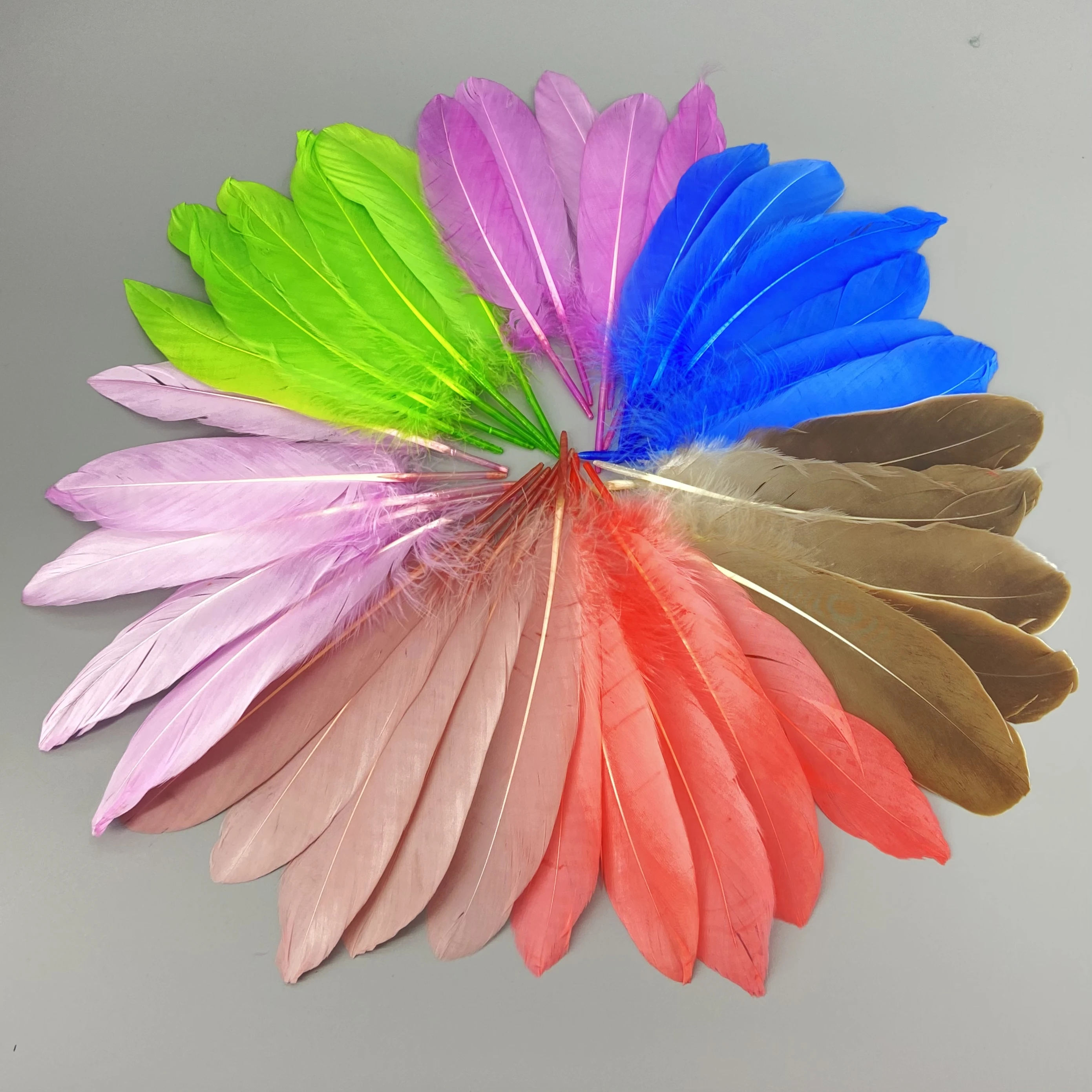 Colorful Feathers DIY Crafting Craft Rainbow Feather for Dream Catcher  Party Decorations,Feather Mask,Jewelry Making(100pcs)