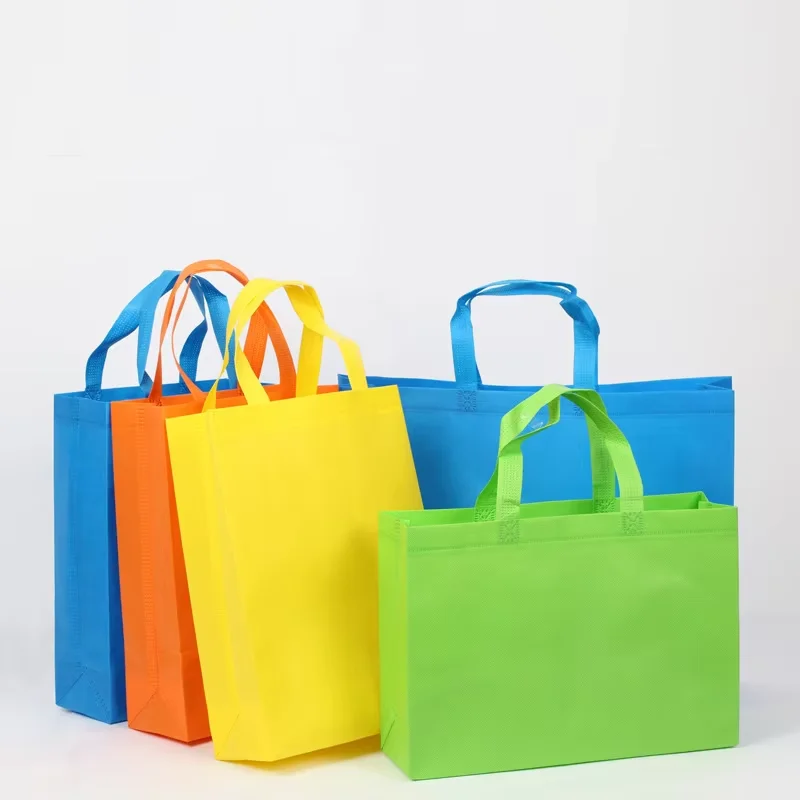 10PCS Thickened Nonwoven Tote Bags Wholesale Customized LOGO ECO-friendly Clothes Shoes Packaging Bags Gift Bags Shopping Bags 3