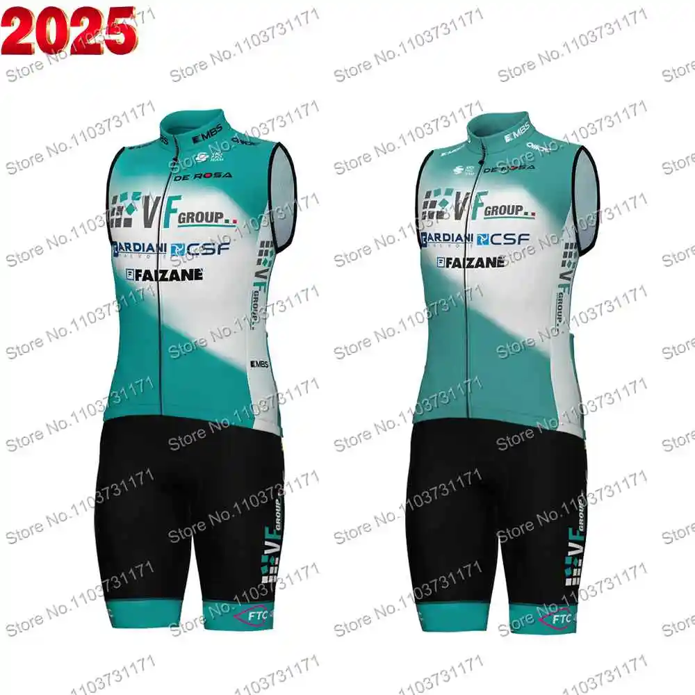 VF GROUP BARDIANI Team Wind Vest Cycling Vest Windproof Road Cycling Jersey Sleeveless Bicycle Windbreaker MTB Sportswear