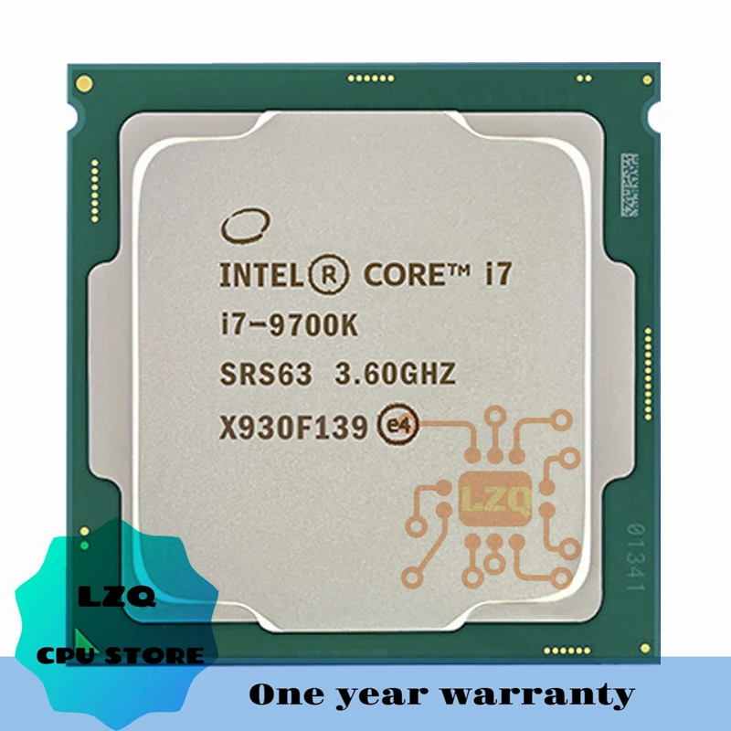 Intel Core i7-9700K i7 9700K 3.6 GHz Eight-Core Eight-Thread CPU Processor  12M 95W PC Desktop LGA 1151