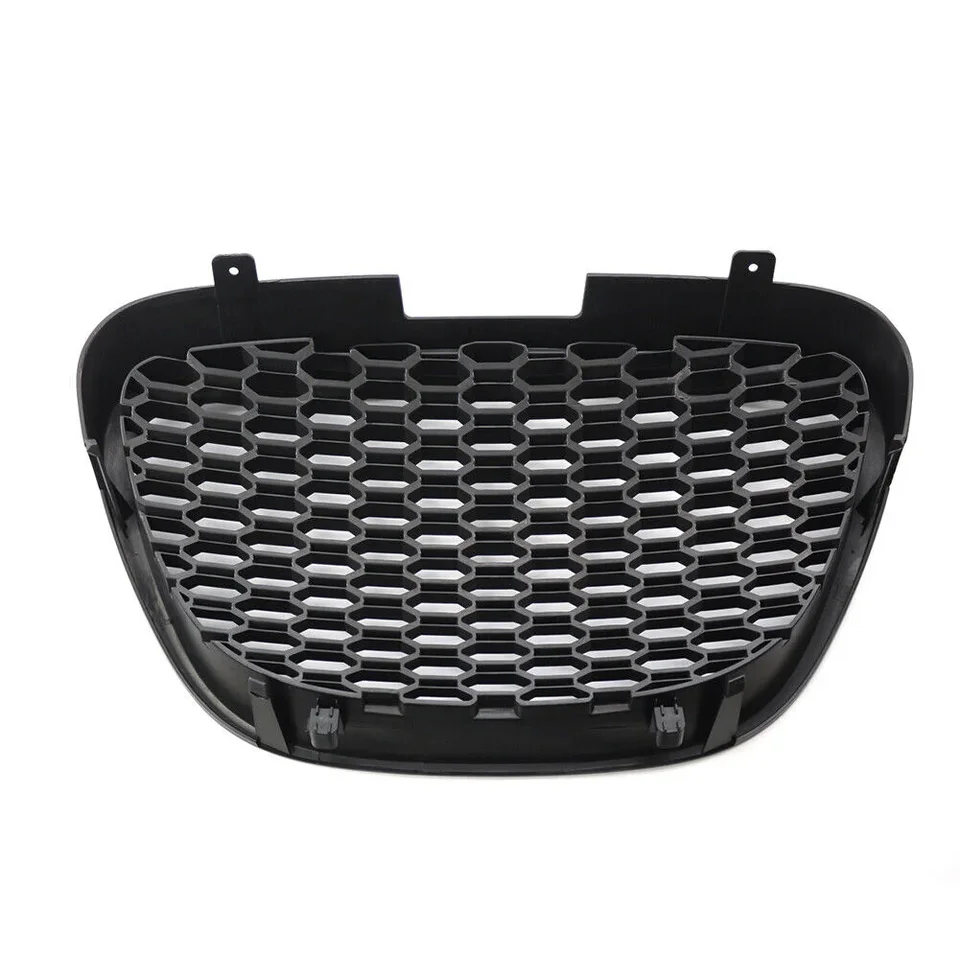 Front Grill compatibel met Seat Leon Altea Toledo 2005 2006 2007 2008 2009 Front Centrale Grill Sport GV-238 Grille Sport Honing Ontwerp Zwart