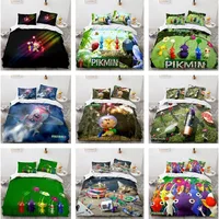 Game PIKMIN Bedding Sets Hocotate Olimar Comforter Quilt Bed Cover Duvet Cover Pillow Case 2-3 Pieces Sets Kids Adult Size 1