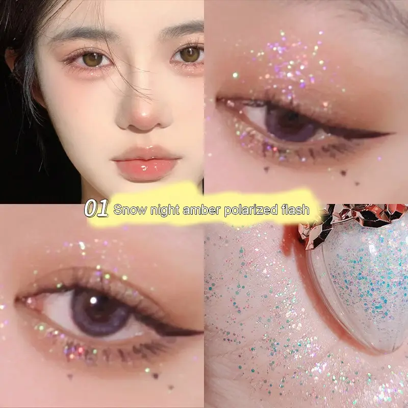 

Liquid Eye Shadow Sequins Pearlescent Fine Flash Lying Silkworm Brightening Liquid High-Gloss Eye Shadow Glitter Eye Makeup Mak