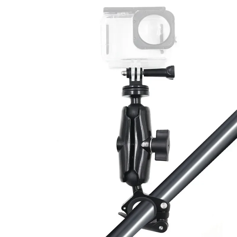 Adaptateur De Fixation 17 Mm Pour Support Téléphone Moto - Rotation 360°, En Aluminium, Pour Rétroviseur