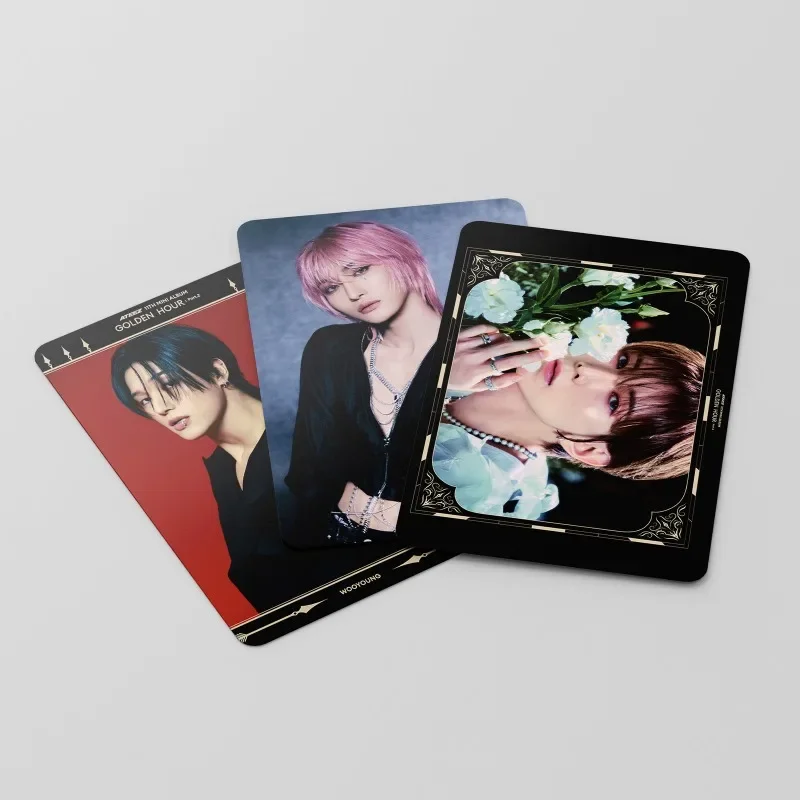 55pcs/set Kpop ATEEZ Lomo Cards photo album lomo cards album cards Photo Album GOLDEN HOUR : Part.2 Ice on My Teeth Photocards