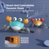 New Crawling Crab Baby Toy Automatically Avoid Obstacles Baby Interactive Toy Crawling Interactive Escape Crabs Walking Dancing 2