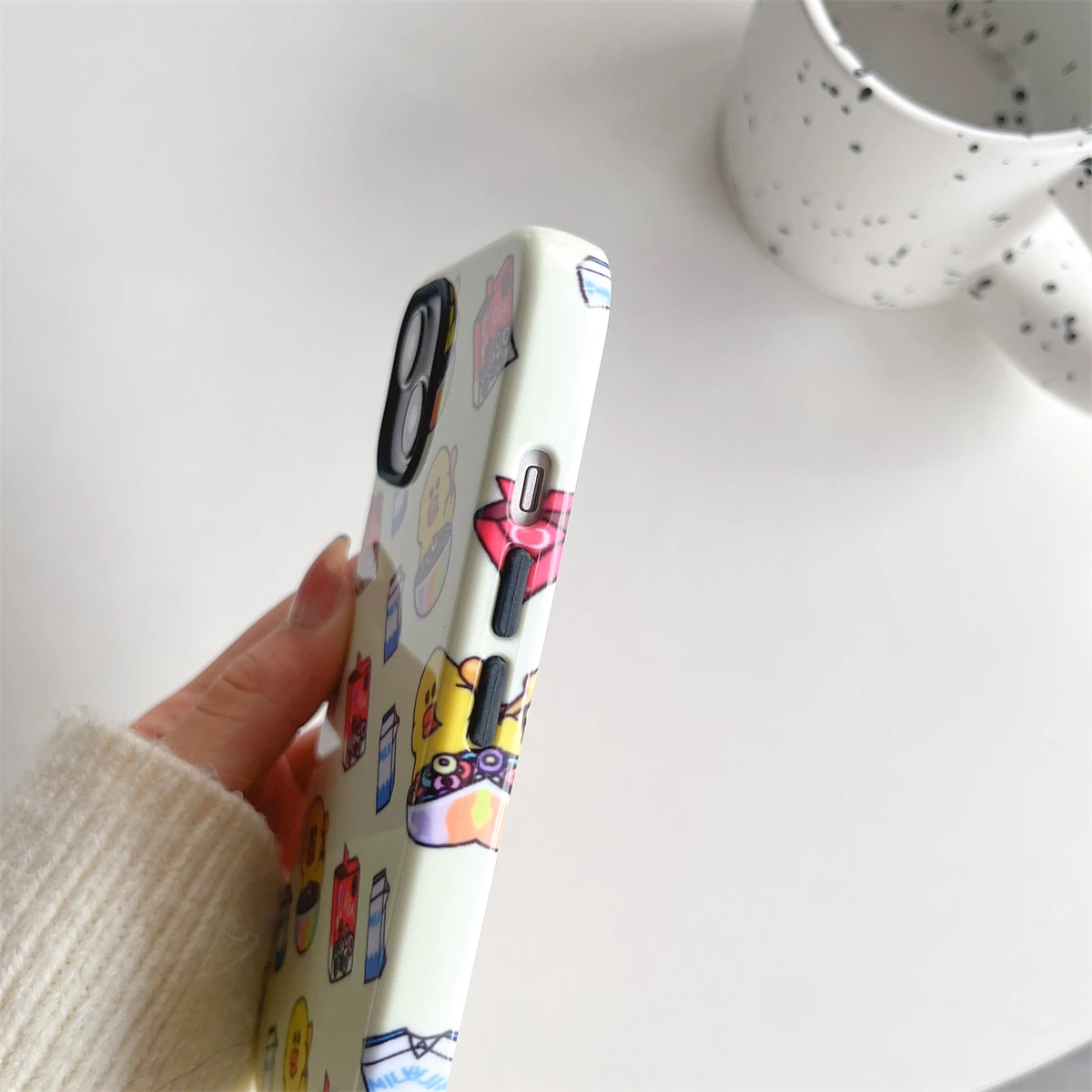 Duckling Pattern Magnetic Two-in-One Film Protective Case for iPhone