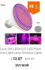 Description Picture 6 of itemFull Spectrum 200 led Plant Bulb LED Grow Light Lamp EU US AU Ac Power Cable Adapter for Vegetable Flower Indoor Greenhouse U26