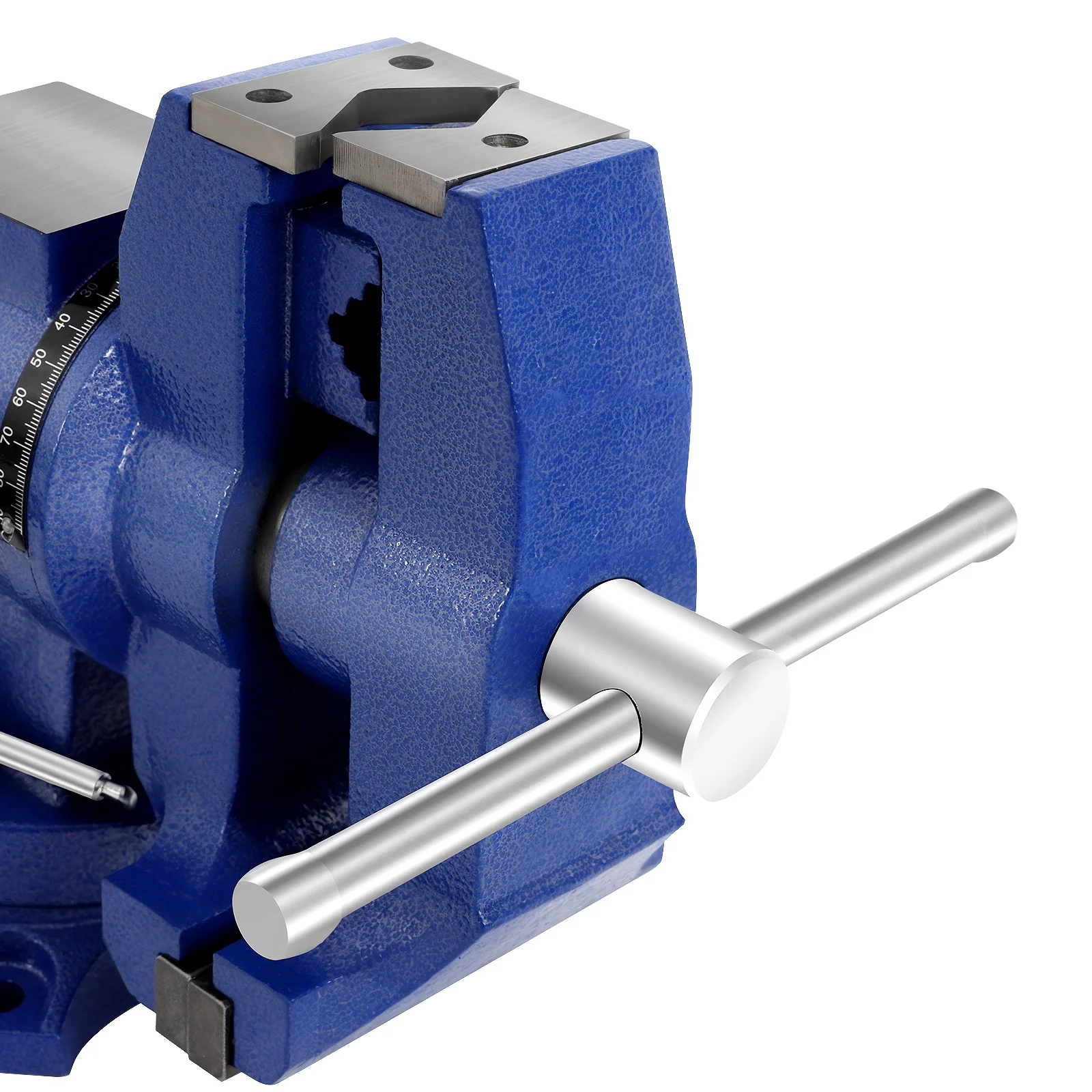 5-Zoll 360 ° Drehbarer Werkbank-Schraubstock, Multifunktionaler Schwerlast-Doppelbacken-Schraubstock, Größe 44*12,5*24 cm – Detail 5