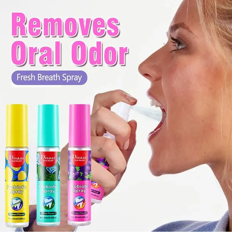20ml Portable Mouth Freshener Oral Fresh Spray Multi-fruity Mouths Cleaning-spray Remove Breath Odor Mist Oralcare Products mouth freshener spray