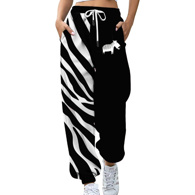 houzhou retro hippie gray baggy parachute pants women y2k streetwear oversize pockets wide leg cargo trousers female harajuku Women's Drawstring Joggers Baggy Pants Printed Patchwork Color Block Sweatpants Boho Hippie Harem Pants Trousers with Pockets