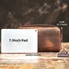 NUPUGOO Genuine Leather Clutch Bag Crazy Horse Skin Cosmetic Bag Multifunctional Wash Bag Leisure Storage Bag 4