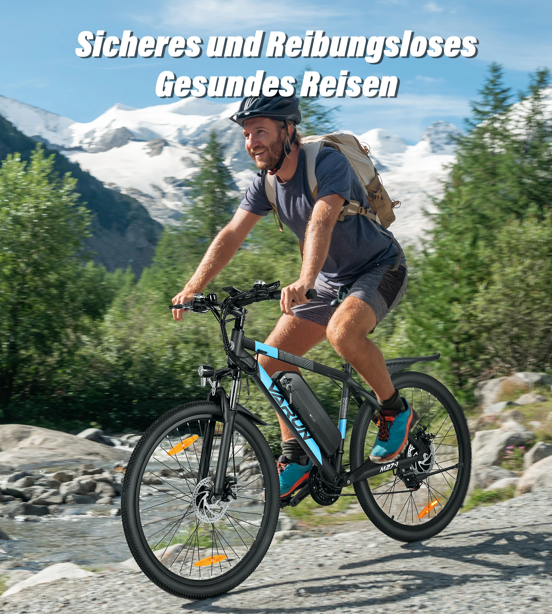 VARUN M27-1 E-Mountainbike für Erwachsene, 250W, 48V13AH, Elektrofahrrad für den Stadtverkehr, 27,5 Zoll Fat Tire, Aluminiumlegierung-Rahmenmaterial – Detail 6