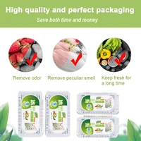 Boîte désodorisante pour réfrigérateur, désodorisant naturel au charbon actif, déshumidificateur adapté au réfrigérateur, armoire 4
