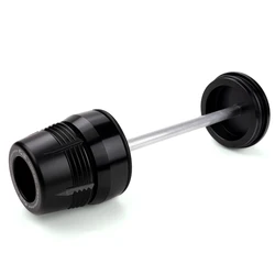 Motorcycle Rear Wheel Final Drive Crash Protector Slider, Premium Adventure Accessories (Black)