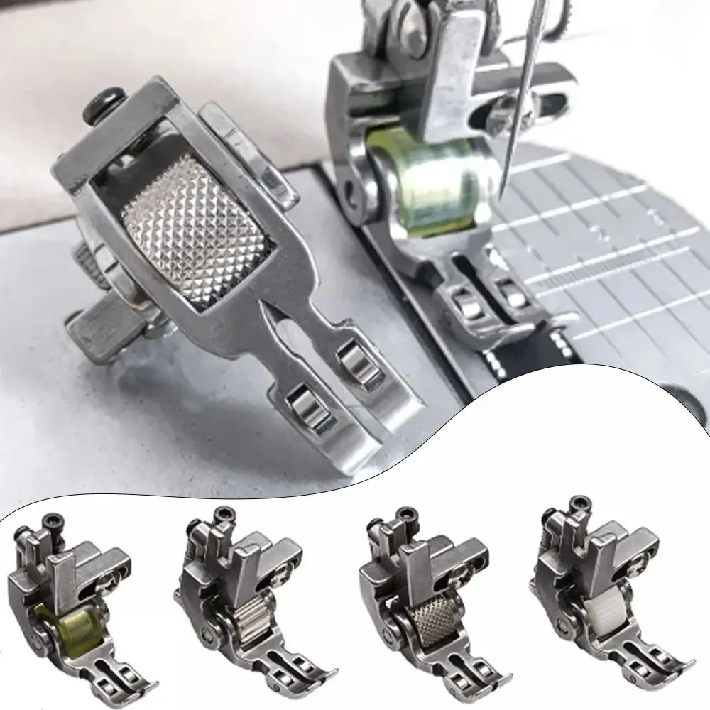 4 Types Roller T3 Roller Presser Foot Steel Universal Foot Sewing Machine Presser Foot Adjustable Left and Right