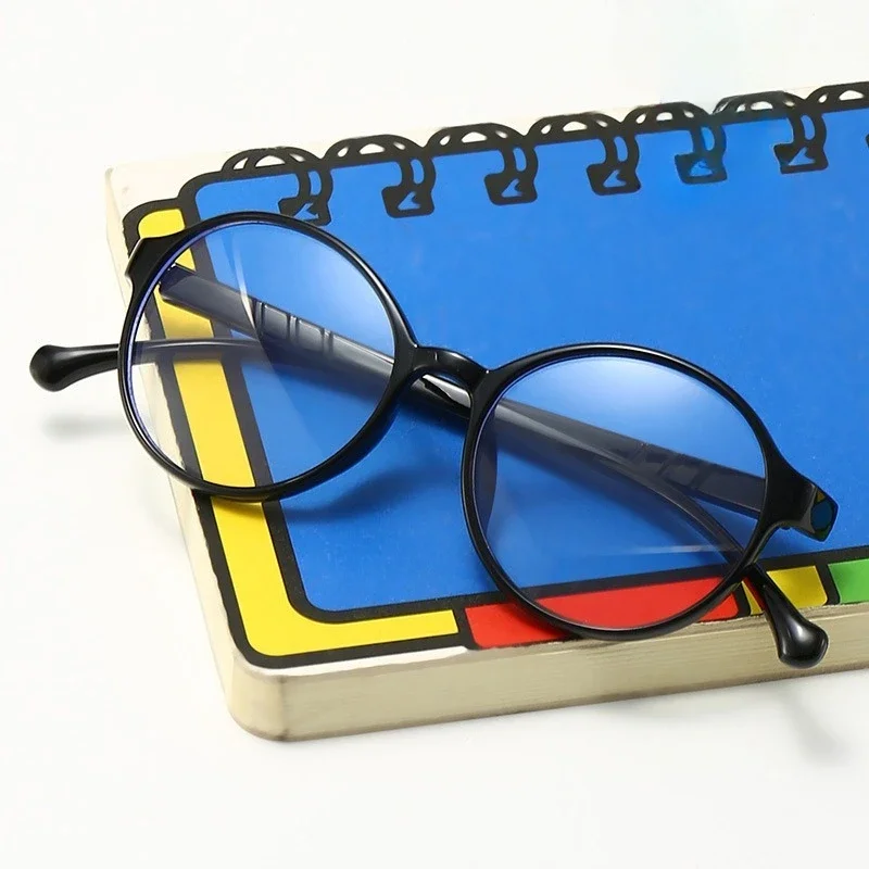Anti Radiation Glasses Frame Children Anti Blue Light Protection Eyes Computer Square Glasses For Kids Oval Candy Color Goggles
