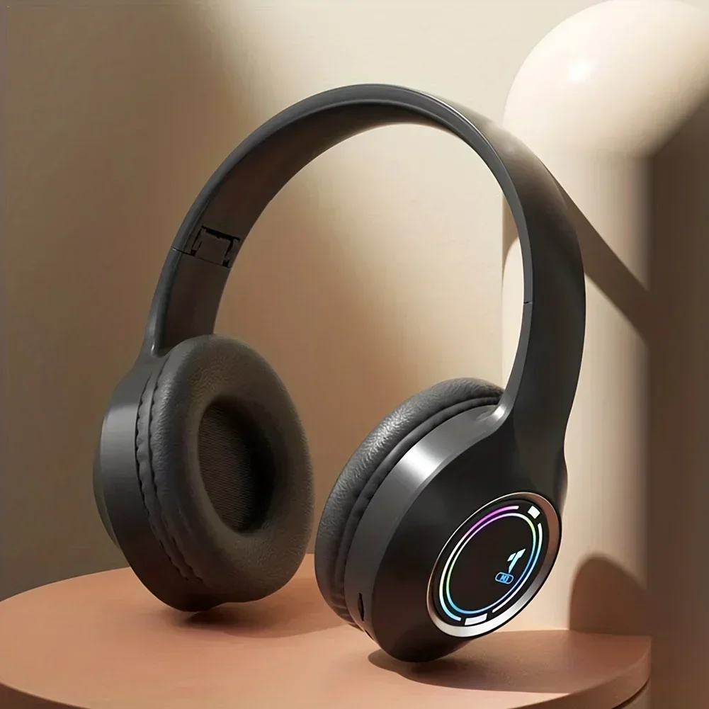 Casque Sans Fil M3 Noir – LED et Réduction de Bruit 4