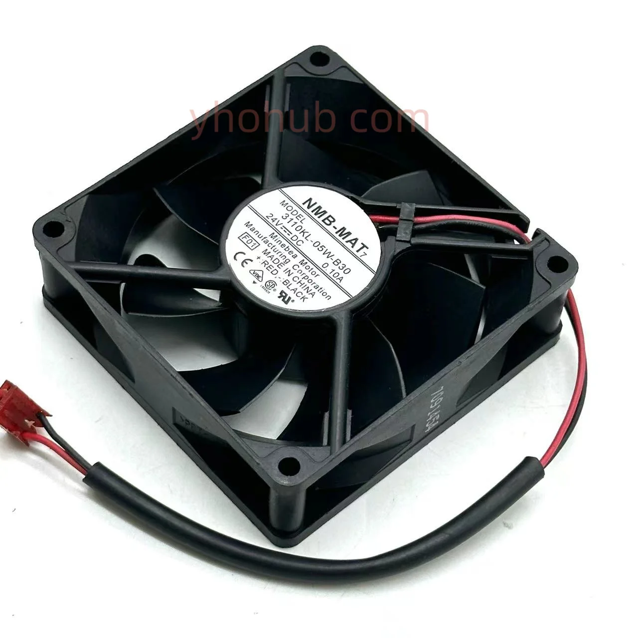 Refrigeração do Servidor do Fio 80x80x25 mm da C.c. 24v 0.10a de Nmb-mat 3110kl05w-b30 F01 fã de