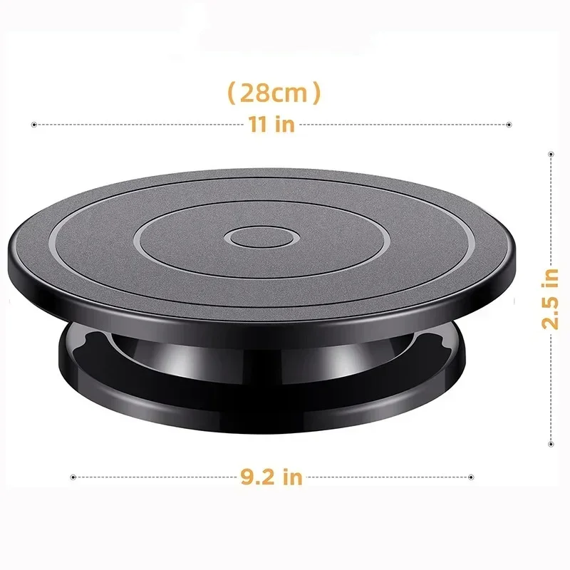 Rotating Turntable Plastic Anti-Skid Base Cake Pottery Decor Accessories DIY Mold Multifunctional Kitchen Cake Shop Baking Tools cake turntable baking supplies cake tools rotating bearing turntable