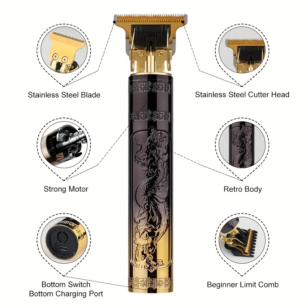 Vintage T9 Professional Hair Trimmer – Dragon Design - Image 6