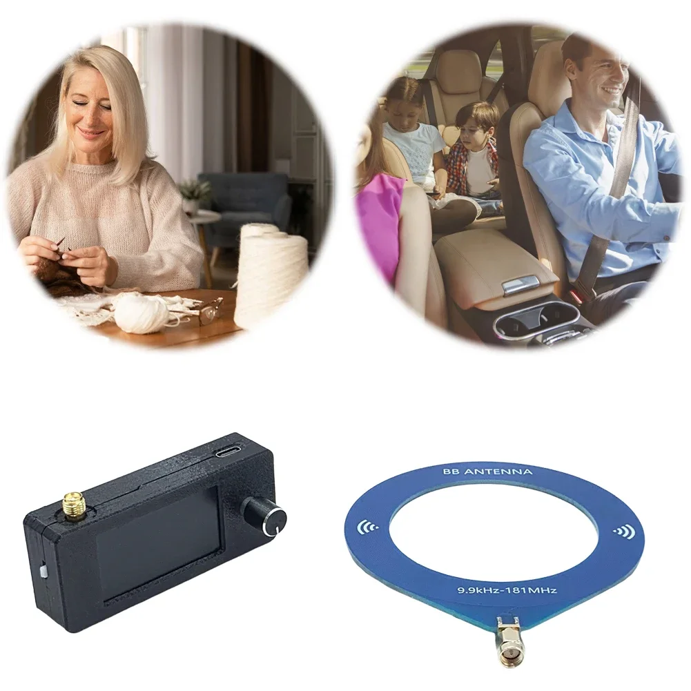 SI4732 0.5-108mhz Pocket Mini Radio LSB USB AM FM FM/AM Radio 1.9inch IPS Screen All Band Radio Receiver with Antenna