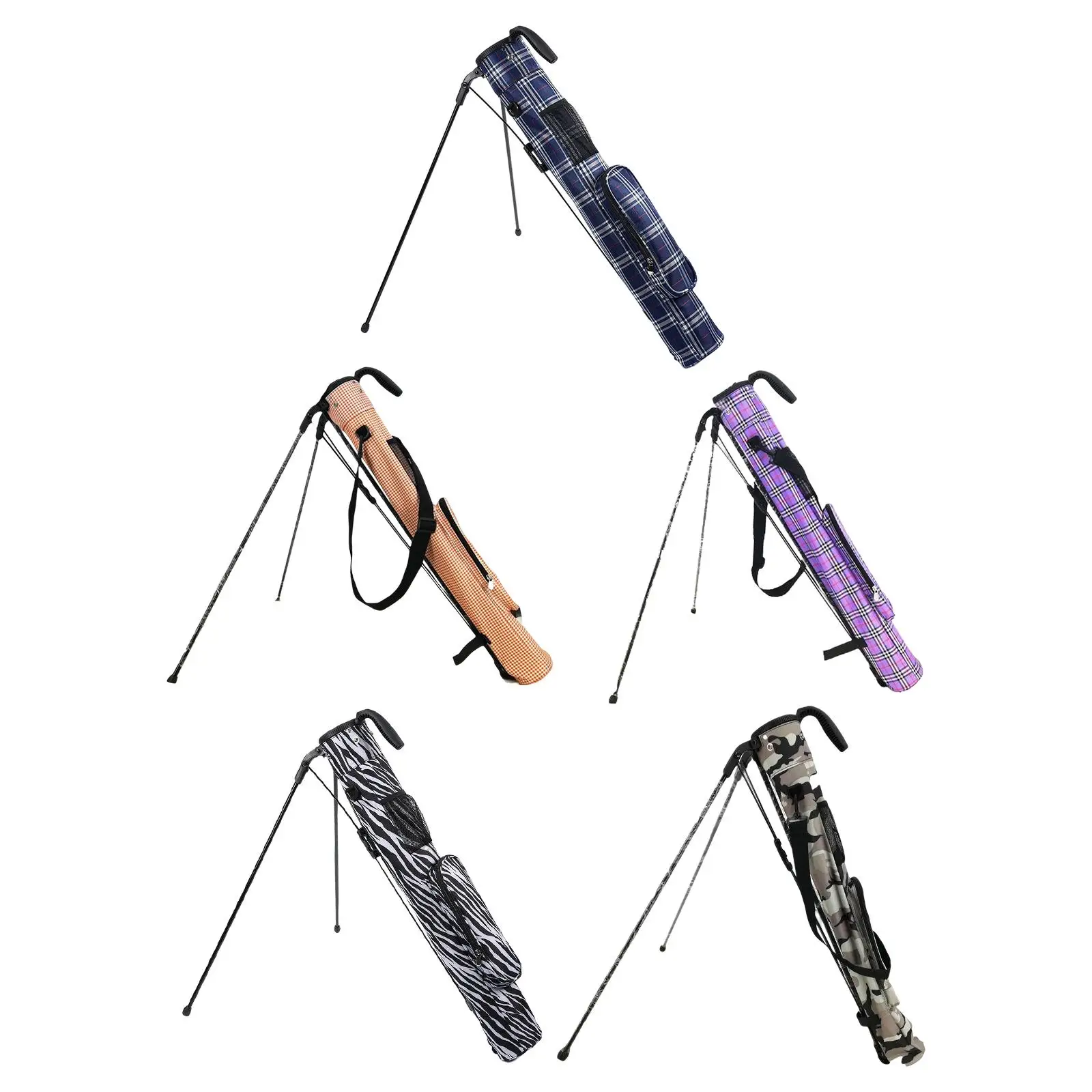 Golf Bags with Stand and Strap Large Capacity Removable Shoulder Strap