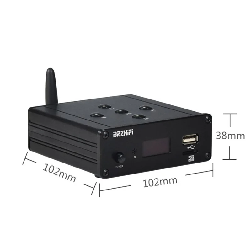 HD Lossless Music Player ESS9018 Decoding Bluetooth 5.0 U Disk TF Card FM Radio HIFI Digital Turntable 2.1 Channel Output digital audio player