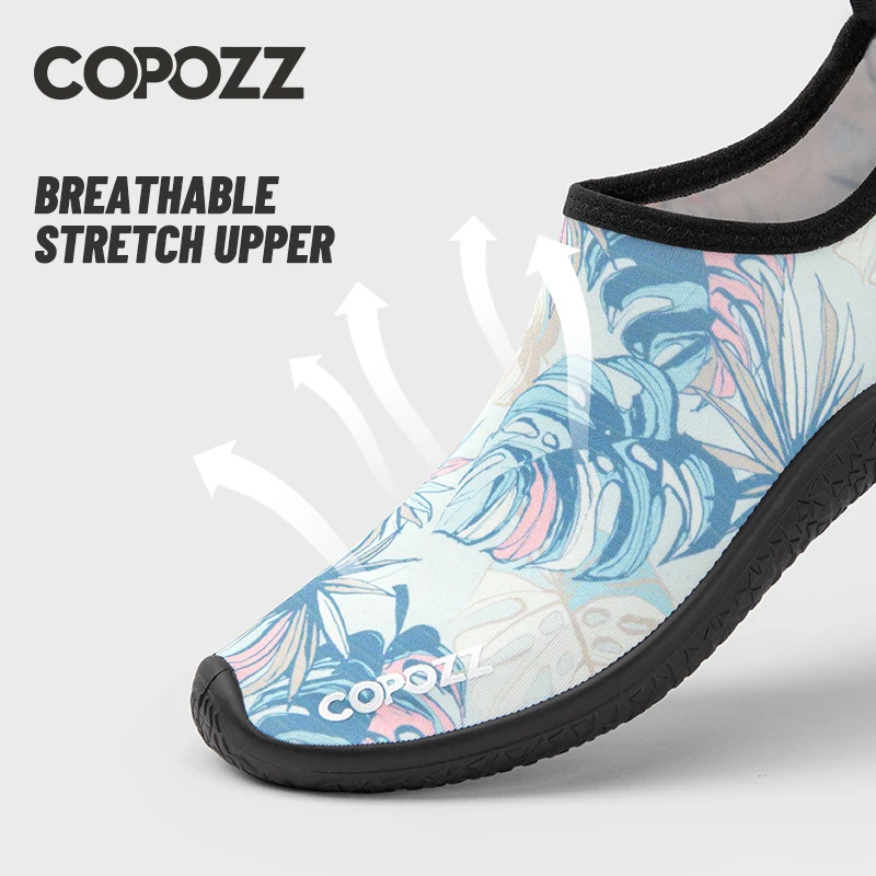 COPOZZ Summer Aqua-shoes Quick-Dry Water Shoes Breathable Wading Upstream Shoes Antiskid Outdoor Sports Shoe Beach Pool Slippers 2
