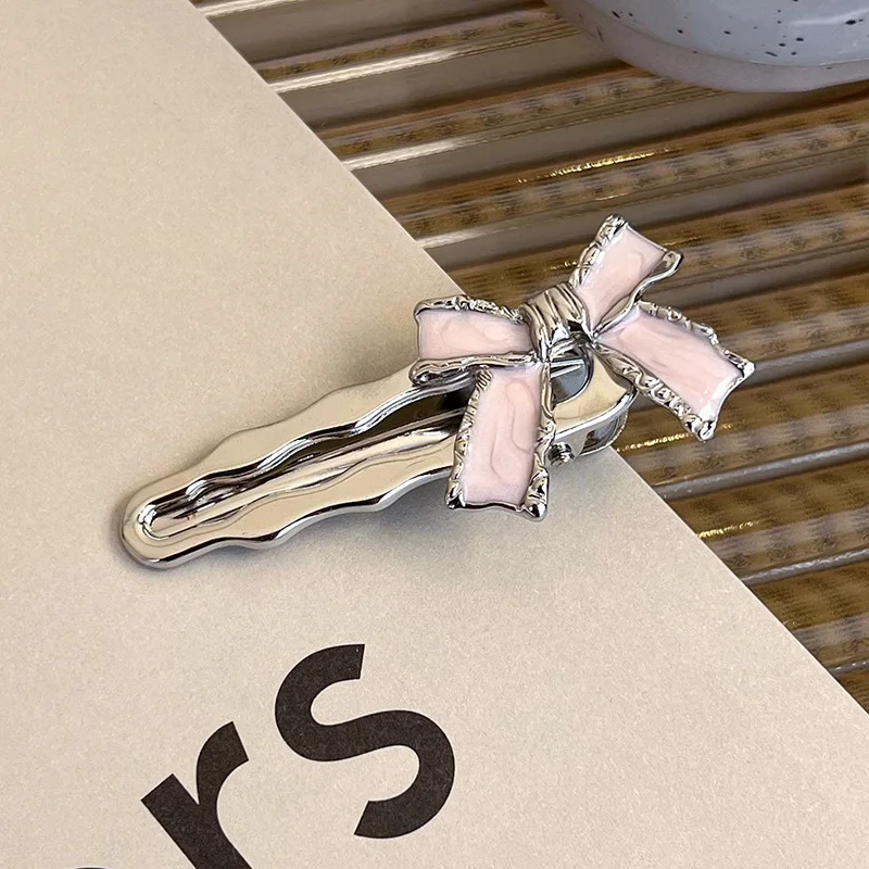 ファッション高級クリスタルヘアピンヴィンテージハートピンクの