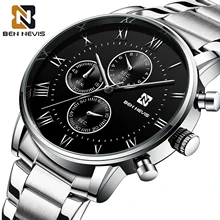 

BENNEVIS Military Wristwatch Quartz Classic Roman Numeral Watch for Men Multifunction Luxury Business Unique Design Reloj Hombre