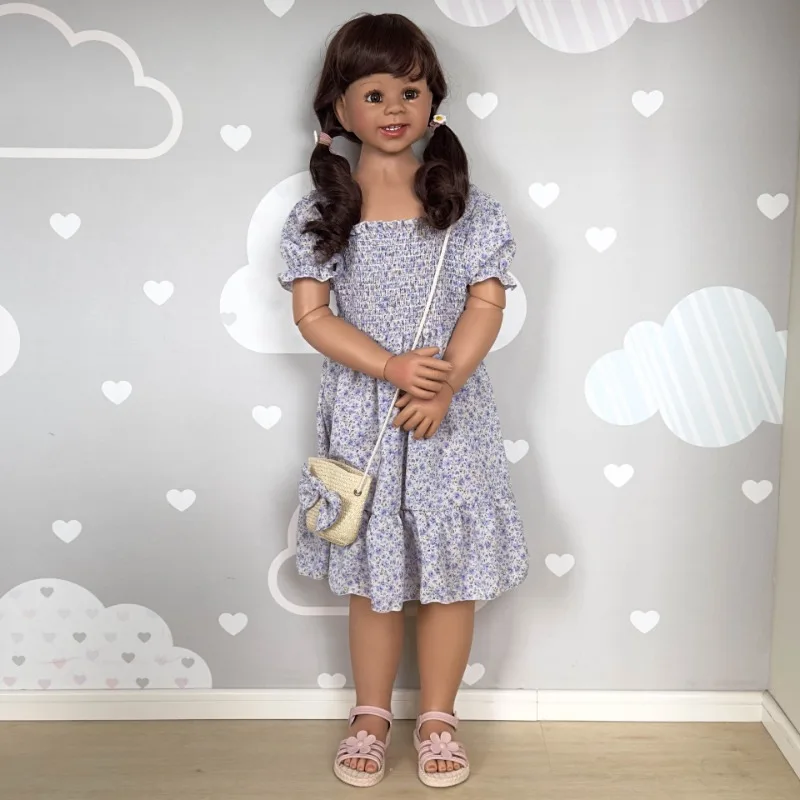 120cm Simulation Doll Cute Girl 5-6 Year Old Girl Doll Shopping Mall Creative Personalized Decorations Children Clothing Model