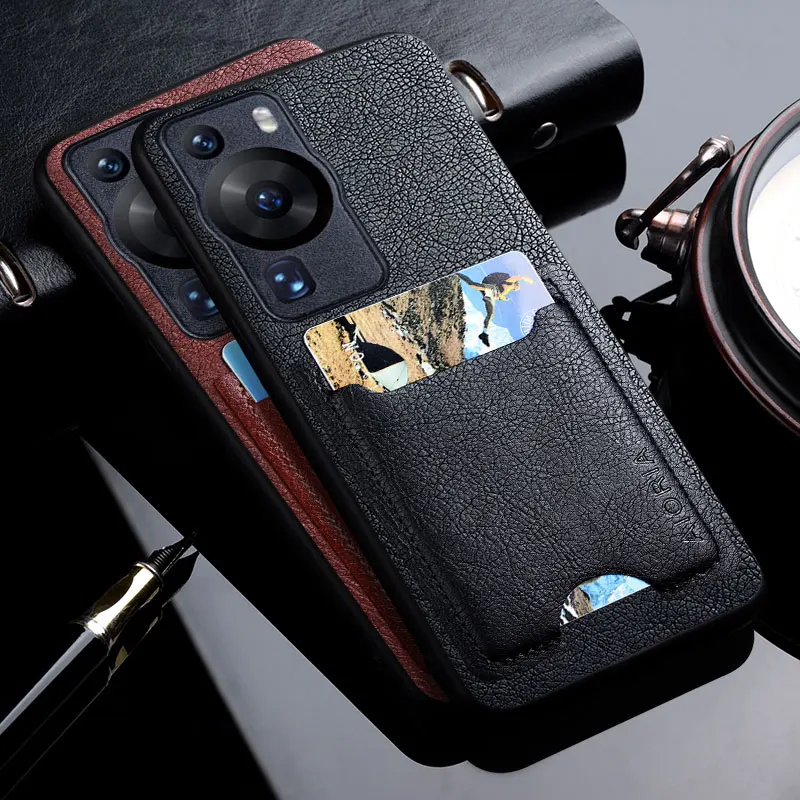 Luxury PU Leather Card Holder Phone Case with Card Pocket